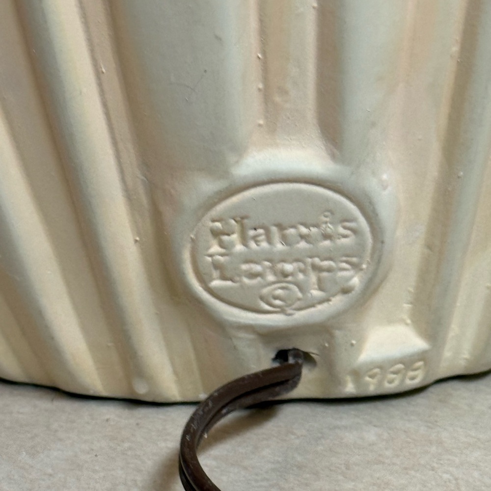 Harris art deco calls Lilly 1988 table lamp large ceramic works - Picture 7 of 8